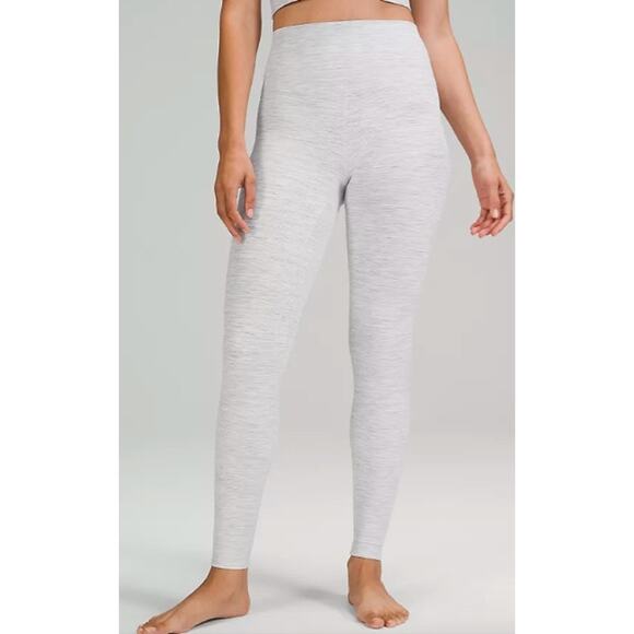 Lululemon High Rise Wunder Under Heather Gray Full length Leggings Size 4 - Picture 1 of 7